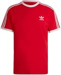 adidas Originals Men's Adicolor Classics 3-Stripes T-Shirt, Better Scarlet, Large