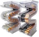 Kalinar Battery Ladder Case - Battery Organizer & Dispenser (AAA & AA)