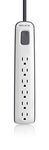 Belkin 6-Outlet AV Power Strip Surge Protector with 4-Foot Power Cord, 600 Joules (BV106000-04)