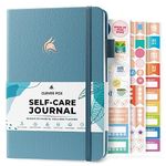 Clever Fox Self-Care Journal – Daily Reflection Notebook – Mental Health & Personal Development Planner, Meditation & Mood Log, A5 (Aquamarine)