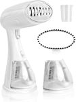 Handheld Garment Steamer Iron for Clothes, 1500W Fast Heat Up Portable Travel Clothing Steamer Fabric Wrinkles Remover With 300ml Water Tank for Curtain Bed, Strong Steam (White)