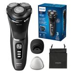 Philips Electric Shaver Series 3300, Wet & Dry with Self-Sharpening PowerCut Blades, S3343/13