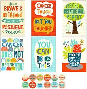 Hallmark Encouragement Cards Assortment for Cancer, Illness, Tough Times (12 Cards and Envelopes, 12 Stickers)