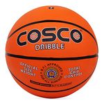 Cosco Rubber Dribble Basket Balls (Size 5, Orange)