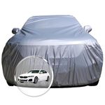 NEODRIFT 'CrystalTech' Car Cover for BMW 5 Series (Up Till July 2024) (100% Water-Resistant, All Weather Protection, Tailored Fit, Multi-Layered & Breathable Fabric) (Colour: Crystal Silver)