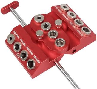 30 45 90 Degree Angle Drill Guide Jig Drill Block for Straight Angled Holes with Detachable Drill Bushings Positioning Bar