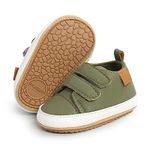 Neband Baby Shoes 0-6 Months Infant Toddler Boys Girls Sneakers Anti-Slip Sole Baby Walking Shoes Lace-up Canvas Sneakers Soft PU Leather Moccasins Shoes Fashion Casual Pre-Walkers