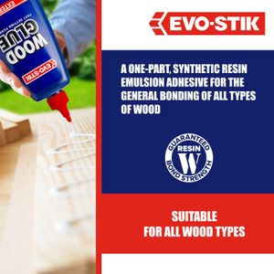 EVO-STIK Exterior Wood Glue 1L – Weatherproof, Extra Strong, Fast Setting