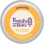 Honey Silk Solid Conditioner Bar for Oily-Normal Shiny Healthy Hair | Untangles and Softens Hair | Eco Friendly Zero Waste Sustainable Natural Hair Care by Beauty and the Bees