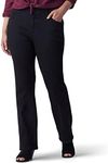 Lee Women's Plus-Size Flex Motion Regular Fit Bootcut Jean, Black, 18 Plus Petite