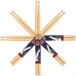 Drum Sticks, American Hickory Drumstick, Drumsticks for Drums, Baquetas para Bateria, Drum Accessories for Drums, 7A Drumsticks (7A-4pack)