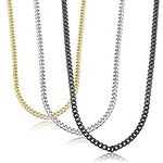 Jstyle Cuban Link Chain for Men, Me