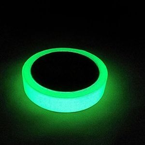 Marsway 1 Rolls Luminous Tape Sticker 10' Length x 0.8" Width Removable Waterproof Photoluminescent Glow in the Dark Safety Tape