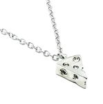 Pizza Slice Necklace, Cheese Wedge Triangle Pendant (Silver Tone) Miss Fit Boutique