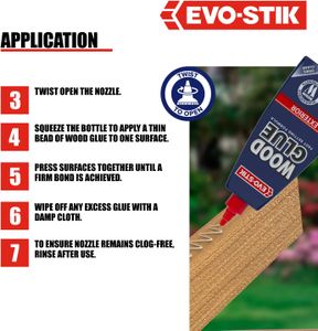 EVO-STIK Exterior Wood Glue 1L – Weatherproof, Extra Strong, Fast Setting