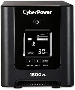 CyberPower OR1500PFCLCD PFC Sinewave UPS System, 1500VA/1050W, 8 Outlets, AVR, Mini-Tower