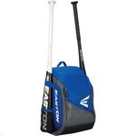 EASTON Game Ready Youth Bat & Equipment Backpack Bag | Baseball Softball | 2020 | Royal | 2 Bat Pockets | Vented Main Compartment | Vented Shoe Pocket | Valuables Pocket | Fence Hook