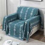 HOKIPO Chenille Sofa Couch Cover Throws Blanket Slipcover 1 Seater, 180 (D) x 180 (L) cm (AR-4590-D3)