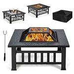 OFFICEJOY 32 inch Outdoor Fire Pit,