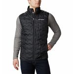 Columbia Mens Delta Ridge Down Vest, Black, Small US