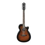 Ibanez AWG5012 12-String Acoustic-Electric Guitar, Dark Violin Sunburst