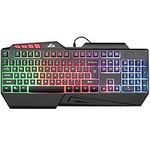 Rii RGB LED Wired Gaming Keyboard,Standard Keyboard for PC,Laptop,Office,Gaming