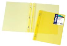 Oxford Duotang Plastic Report Cover, Letter Size, Vibrant Yellow, 50-Sheet Capacity