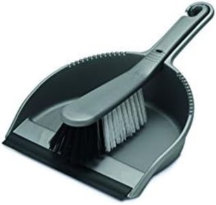 Addis Everyday Soft Dustpan & Brush Set, built to last, MO, Metallic