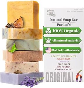 Iron Lion Soap - 6-Pack (All 6 Original Formulas) Organic Soap Bar - Made in USA - All Natural Bath Soaps for All Skin Types - Plant Based, Cold Process and Handmade - (6 Pack)