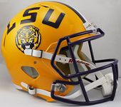 NCAA LSU Tigers Full Size Speed Replica Helmet, Yellow, Medium