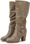 Ermonn Winter Boots for Women Mid C