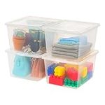 IRIS USA 25 Qt Clear Storage Box, B