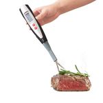 Beyond Group Meat Thermometer Digital Cooking Fork Instant Read 15 inch Dual Porbe LED Display with Back-lit for Kitchen, Grilling, Smoker, Barbecue, Turkey