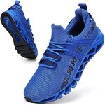 SKDOIUL Sport Running Shoes for Mens Mesh Breathable Trail Runners Fashion Sneakers, A59 Navy Blue, 6.5 UK