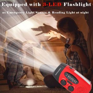 Wind Up Emergency Radio – 2000mAh Rechargeable Hand Crank