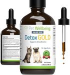 Pet Wellbeing Detox Gold for Dogs & Cats - Vet-Formulated - Gentle Detoxification & Elimination Support - Natural Herbal Supplement 4 oz (118 ml)