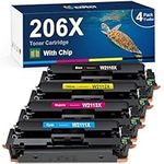 206X Toner Cartridges 4-Pack High Y