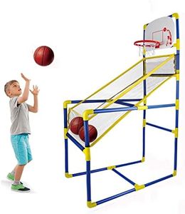 Cyeah Basketball Hoop Indoor for Kids - Arcade Game - Shooting System with Mini Hoop, 3 Inflatable Ball and Pump