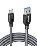 Anker USB C Charger Cable, PowerLine+ USB-C to USB 3.0 charger cable (6ft/1.8m), High Durability Type C Braided Charging Cable Compatible with Samsung Galaxy S10, S9, Huawei P10, P9, Sony XZ, HTC 10 