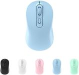 Wireless Mouse 2.4G with USB Mini Receiver, Rechargeable Type-C Silent Mouse, 800/1200/1600 DPI Optical Tracking Mouse for PC/Mac/Laptop/Ipad