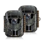 Trail Camera 2 Pack - 2025 Upgrade 36MP 2K HD Night Vision Motion Activated Waterproof 120° Wide Angle Game Camera Trail Cam for Hunting & Wildlife