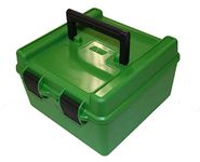 MTM Casegard Deluxe 100rd Magnum Ammo Box - Green