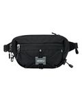 WATERFLY Lightweight Small Fanny Pack: 1.5L Crossbody Waist Bag with RFID Blocking Anti-Theft for Women Men Travel Hiking EDC - Black