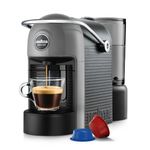 Lavazza, A Modo Mio Jolie EVO, Coffee Capsule Machine, Made from 36% Recycled Plastic, Compatible with A Modo Mio Pods, with Removable Cup Rest, Automatic Shut-Off, 1250 W, 220–240 V, 50–60 Hz, Grey