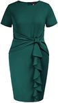 Hanna Nikole Women Green Dress Plus