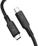 Spigen [USB-IF Certified] USB 4 3 Cable 2.6ft Thunderbolt 4 3 Cable,100W Charging 40Gbps Data Transfer 8K Video Type C for iPhone 15 Pro Max MacBook iPad M2 M1 Air Galaxy S24 S23 Ultra Plus Mac SSD