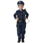 Dress Up America Police Costume For Boys - Shirt, Pants, Hat, Belt, Whistle, Gun Holster, and Walkie Talkie Cop Set