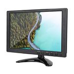 Bewinner 10.1 Inch HD LCD Display, 1280x800 16:10 Universal Monitor, Support 1080P/HDMI/VGA/AV/BNC, 130 ° TFT LCD Multifunctional Monitor for/X-box/360//CCTV