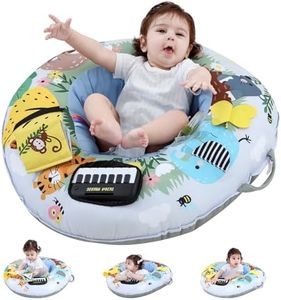 Lovvie & Joy 3-in-1 Baby Seat & Tummy Time & Play Activity Center Ring,Soft Infant Seats for Sitting Up Chair 0-12 Months Babies with Toys for Early Sensory Exploration and Motor Skill Development