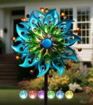VUFOZ Solar Wind Spinners Outdoor –